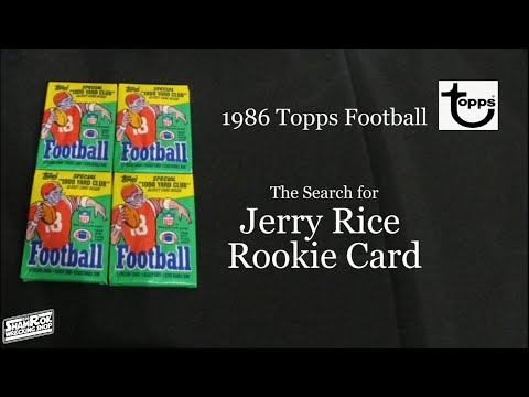 Card Opening - 1986 Topps Football - Jerry Rice Rookie?