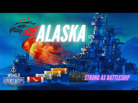 Cruiser ALASKA wows: Half Cruiser Half Battleship - World of WARSHIPS #wows #worldofwarships #gaming