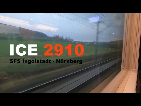 ICE 1 Ersatzzug auf der SFS Ingolstadt - Nürnberg | ICE 2910 Mitfahrt