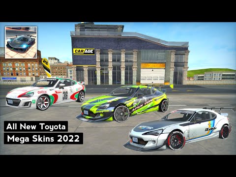 🤩All NEW Toyota Car Mega Skins - Extreme Car Driving Simulator 2022 - New Update 2022