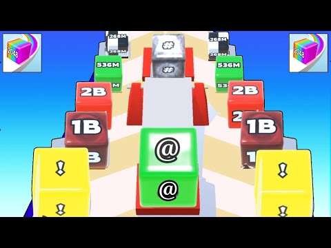 TikTok Gameplay Video | Satisfying Mobile Game | Jelly Run 2048 | All Levels Gameplay #76