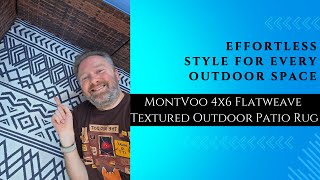 This Outdoor Rug TRANSFORMED My Patio! | MontVoo 4x6 Flatweave Rug Review