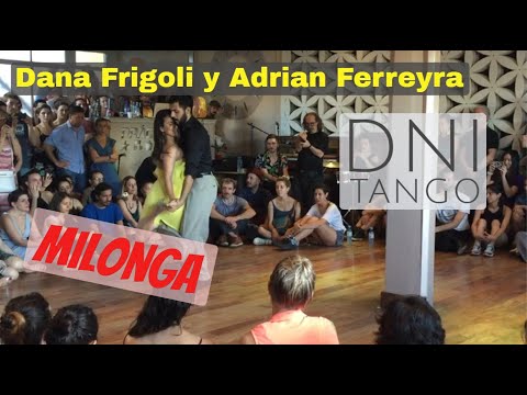  Adrian Ferreyra  and  Dana Frigoli  are  dancing  to  the  milonga  "  Milonga Del 900  "  in  2018