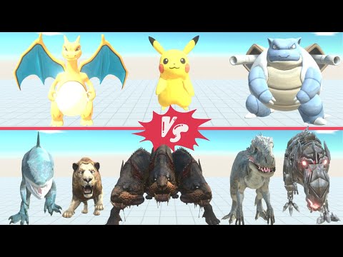 Pokémon vs.  Dinosaurs and Monsters - mod Animal Revolt Battle Simulator