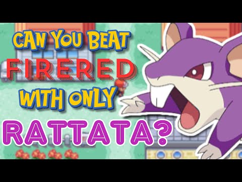 Beating Pokémon FireRed with ONLY Rattata - The Ultimate Challenge!