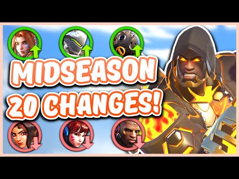 Season 20 MIDSEASON HERO CHANGES in Overwatch 2
