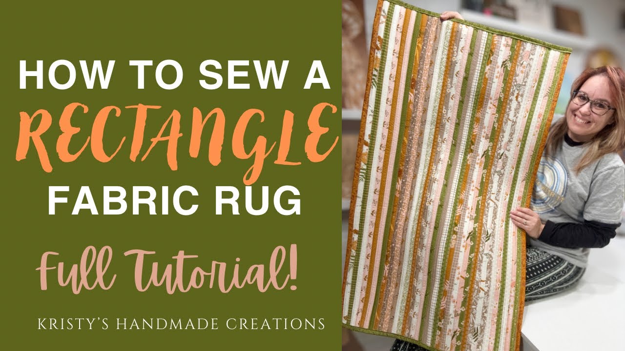 How to Sew a Rectangle Fabric Rug