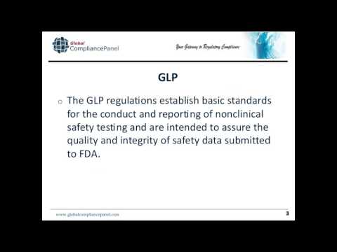 21CFR Part 58 - The Good Laboratory Practices (GLP) Regulation - GlobalCompliancePanel