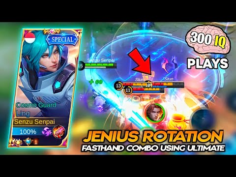 LING FASTHAND | GENIUS ROTATION DESTROYED ENEMIES | Gameplay Ling Top 1 Global 2022 Mobile Legends