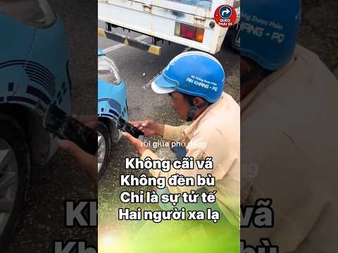 Giữa dòng xe vội vã, một cách xử lý đẹp khiến cả con phố chậm lại #tintuc #cuocsong