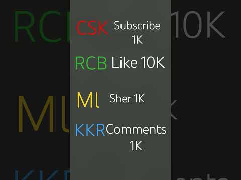 CSK Vs RCB Vs mI Vs KKR👇🏻👑👑💯🥇🥇
