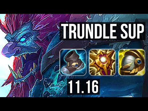 TRUNDLE & Aphelios vs THRESH & Varus (SUPPORT) | Rank 2 Trundle, 3/1/18 | KR Challenger | v11.16