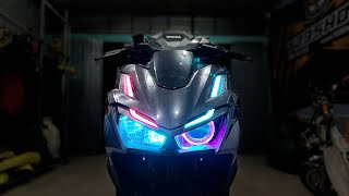 Vario 160 2022 đầu tiên độ bi led Demi i8 Siêu Đẹp tại T23Shop Cần Thơ