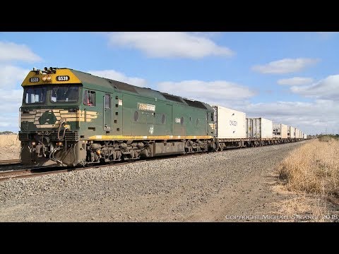 Pacific National 9102 Broad Gauge Mildura Containers (27/4/2018) - PoathTV Australian Trains