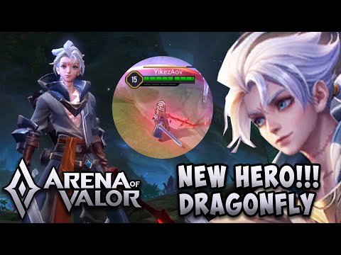 NEW HERO: DRAGONFLY (TRIP) Gameplay + Skills | Arena of Valor | AOV | RoV | LiênQuânMobile | 傳說對決