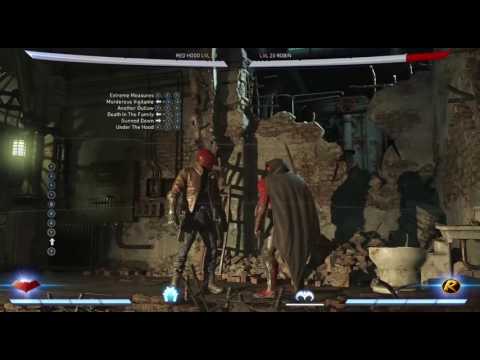 Red Hood Combos and Setups Injustice 2 Red Hood Gameplay