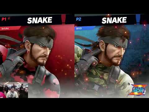 WaveDash 2023 Winners Round 2 - MVD (Snake) Vs. Brickz (Snake) - SSBU Tournament