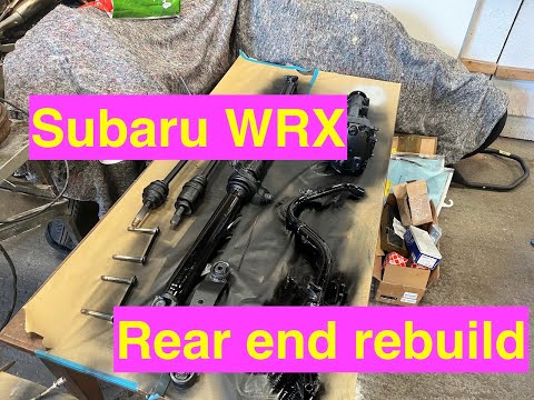 Subaru Impreza WRX restoration EP 3, Refit the rear end, lots of new parts.