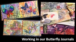 Working in our  Butterfly Journals