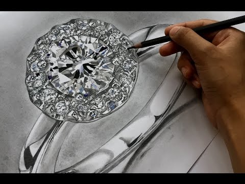 Drawing A Realistic Diamond Ring