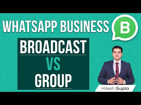WhatsApp Business Broadcast List vs Group | How to make Broadcast List on WhatsApp Business