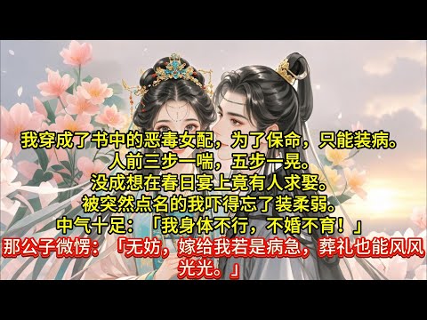 《这恶毒女配我不干了》我穿成了书中的恶毒女配，为了保命，只能装病。#一口气看完 #小说#推文#爽文#言情#重生#复仇#古风#小说