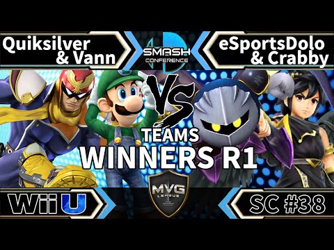 eSportsDolo & Crabby vs. Quiksilver & Vann - Teams SSB4 Winners R1 - Smash Conference 38