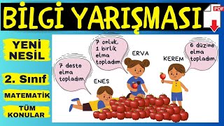 2. Sınıf Matematik BİLGİ yarışması. (Yeni NESİL çok eğlenceli tüm konuları içeren sorular)