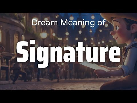 Signature Dream Meaning & Symbolism | Interpretation Psychology