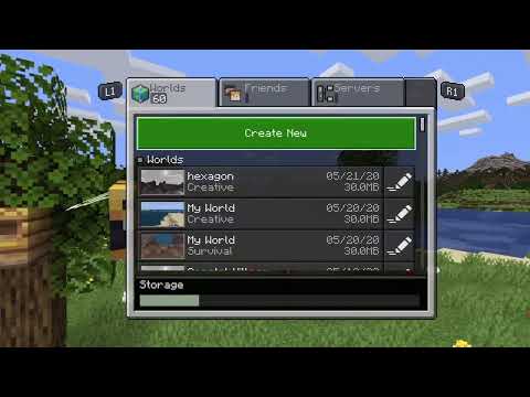 How to make a flat world in Minecraft ps4