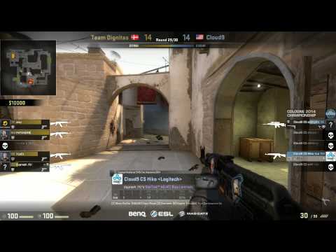 Hiko 3 man clutch - Cloud9 vs. Team Dignitas - Cologne CSGO