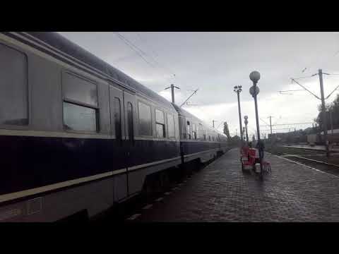 Sosirea trenului R 5443 Bacău-Paşcani în gara Paşcani