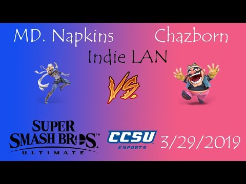 Indie LAN CCSU Smash Ultimate Tournament - MD. Napkins (Sheik) vs Chazborn (Wario)
