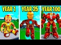 100 YEARS As IRON MAN! (Roblox)