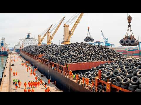 So wird's gemacht. Was aus 1,5 Mrd. Altreifen pro Jahr wird! 🚗♻️🏞️