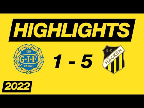 GIF Sundsvall - BK Häcken (1-5) Allsvenskan 2022