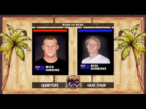 Quarter Final, Heat 4 - Mick Fanning vs Bede Durbidge