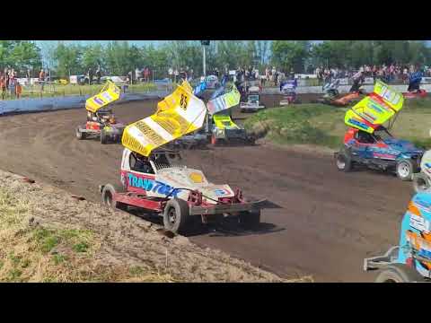 Stockcar Brisca F1 heat 2 dirttrack Lopik mei 2023 - RaRaRacing
