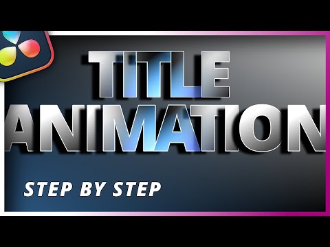 Easy Title Animation For Beginners [Step by Step Tutorial] #davinciresolve #titleanimation
