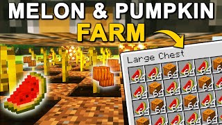 EASY Automatic Melon + Pumpkin Farm in Minecraft 1.20 (Tutorial)
