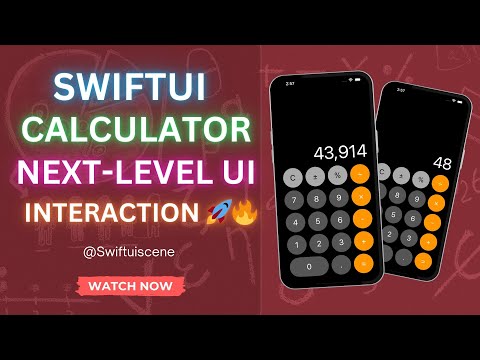 SwiftUI Calculator: Next-Level UI & Interaction 🚀🔥