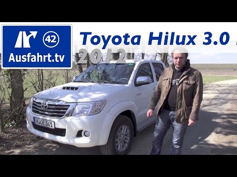 2012 Toyota Hilux 3.0 Liter Doppelkabine Probefahrt / Fahrbericht