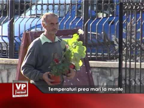 Temperaturi prea mari la munte