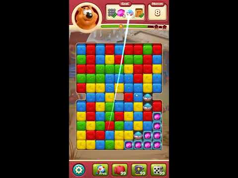 Toon Blast Level 7554 - NO BOOSTERS 🐻🐺🐱 | SKILLGAMING ✔️