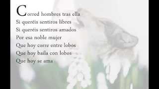 Poema ELLA BAILA CON LOBOS