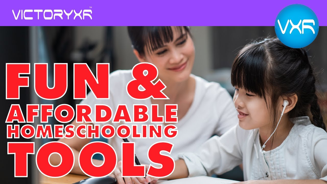 Homeschool student exploring VictoryXR VXRLabs immersive VR education