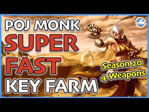 Super Fast Monk Key Farmer - Patterns of Justice T16 Season 20 Diablo 3 (Patch 2.6.8)