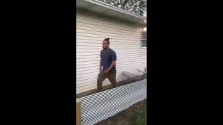 Guy Gets Into A Big Argument With His Neighbor Over Property Line