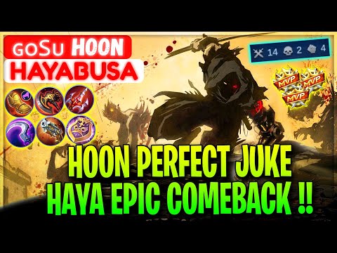 Hoon Perfect Juke Epic Comeback !! - ɢᴏsᴜ Hoon Hayabusa - Mobile Legends Gameplay And Build