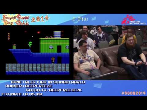 Alex Kidd In Shinobi World by Deepfreeze in 8:47 - SGDQ2014 - Part 22